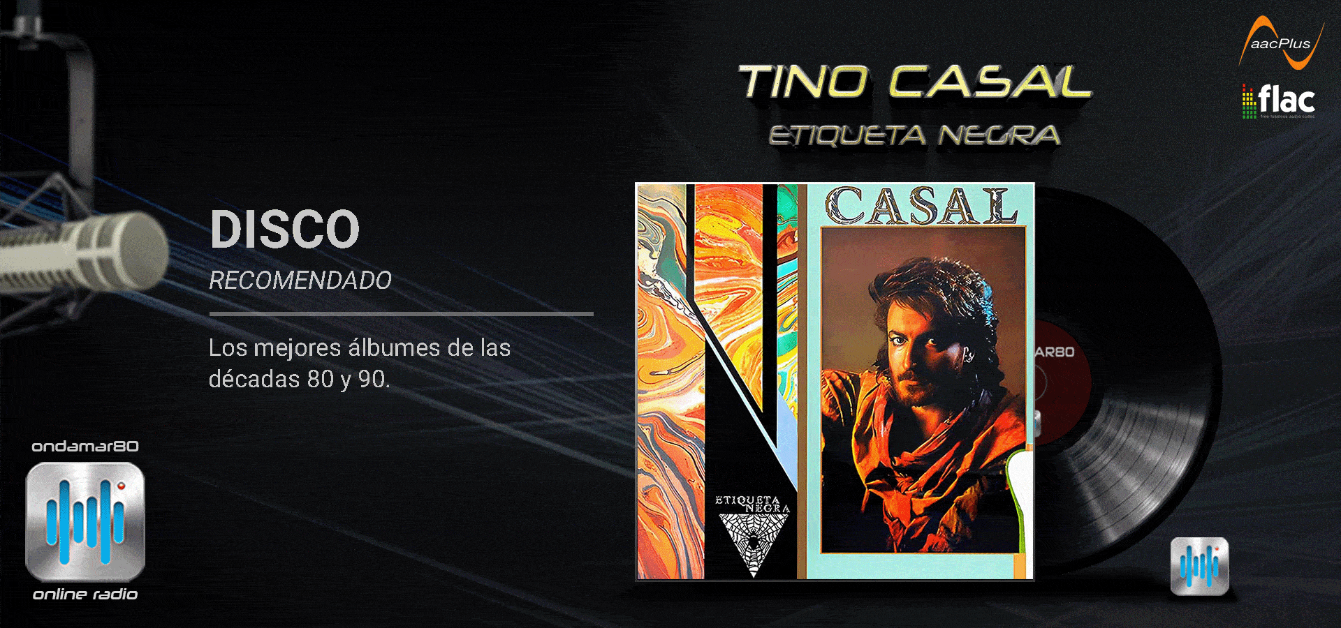 DISCO RECOMENDADO - TINO CASAL - ETIQUETA NEGRA (1983)