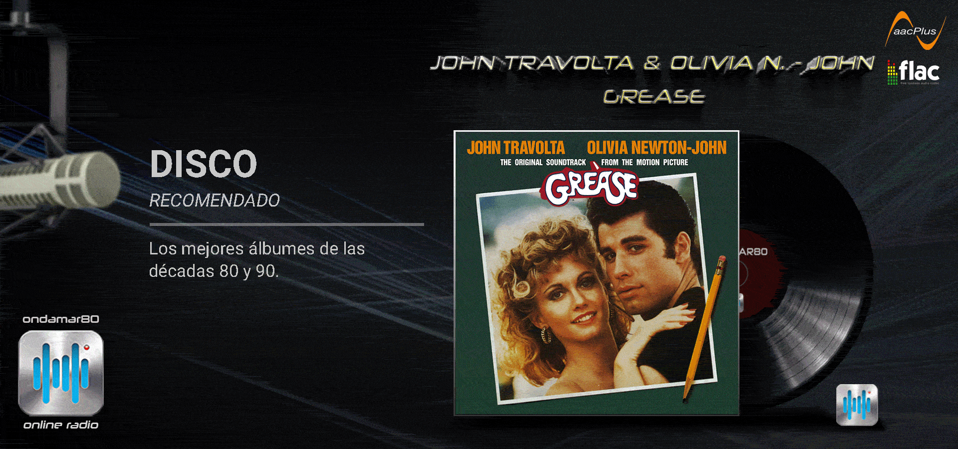 DISCO RECOMENDADO - JOHN TRAVOLTA & OLIVIA NEWTON-JOHN - GREASE (1978)